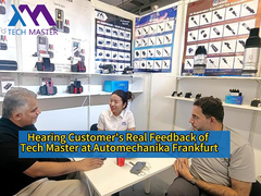 Automechanika Frankfurt'taki müşteriler Tech Master'ı hayranlıkla bekliyorlar.